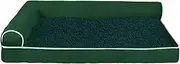 Cat Bed Pet Dog Bed Comfortable Dog Sofa Warm Kennel Large and Small Pets Removable Mattress Dog Bed(Dark Green,XL 100x60x16cm)