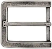 [edelkern] Belt Buckle "GS30" | Modern & Timeless Look | Robust Metal Alloy | Suitable for Belts without Buckle (Interchangeable Belt) up to 40 mm Wide | For Men and Women, silver, One size