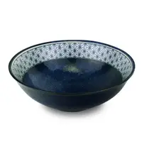 在飛比找蝦皮商城優惠-【堯峰陶瓷】日本美濃燒葉青系列 7.5吋缽 碗 蔬菜碗 單入