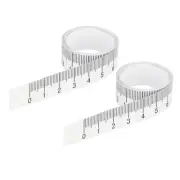 Adhesive Ruler, 2Pcs 100x1.5cm Measure Tape Sticker Clear Background Black Text
