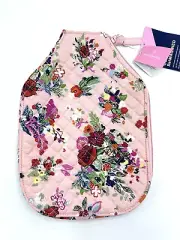 NEW Vera Bradley HOPE BLOOMS PINK Zip PICKLEBALL PADDLE COVER Case Cotton Tags!