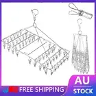 52Pegs Stainless Steel Laundry Sock Underwear Clothes Airer Dryer Rack Hanger AU