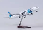 47CM 1:157 EGYPTAIR BOEING 777-300ER Plane Landing Gears ​Resin Aircraft Model