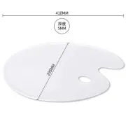 Paint Palettes Artist Painting Plates Tray School Office 3 Partition AU