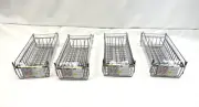 SMART DESIGN 8406188 BRONZE STACKABLE SLIDE OUT BASKET ORGANIZER SET OF (4)