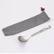 Titanium Cutlery Set with Polished Spoon for Comfortable Eating Experience