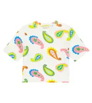[Stella McCartney Kids] Stella McCartney Kids Printed cotton top Y 4 white