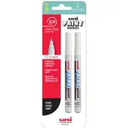 Uni PX-203 Paint Marker White 2 Pack