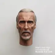 Count Dooku 1/6 Head Sculpt Carving Male Head Sculpted F 12'' Hottoys Figure Toy