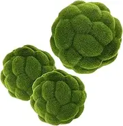 Abaodam 3pcs Artificial Balls for Easy Installation Simulated Greenery Orbs for Window Displays Ceiling Decor Commercial Landscaping Durable Decorative Plants