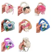 Crocheted Mini Bag Wireless Headphone Case Women Girl Purse Pendant for Handbag
