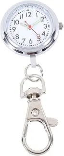 [Gatuida] Quartz Keychain Clip Watch Pocket Watch Large Dial Fashion Pendant Key Ring Accessory