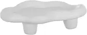 [CVUTOVO] Ceramic Cloud Shape Decorative Tray Aesthetic Vanity Dish for Jewelry Keys and Perfume Stylish Home Decor for Bedrooms Living Rooms and Offices Compact and Design
