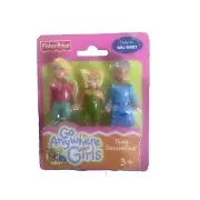 Fisher Price Go Anywhere Girls Generations New Blonde Grandma Mom Daughter dolls