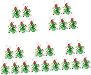 [Tofficu] Glazed Color Three-dimensional Christmas Tree Accessories Bracelet Female Pendant Headdress Pendant Material (one Christmas Tree) Pine Necklace Small