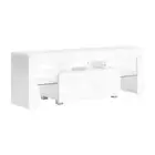 NNEDSZ 130cm RGB LED TV Stand Cabinet Entertainment Unit Gloss Furniture Drawer