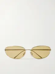 [Loewe] Loewe - Oval-frame Gold-tone Sunglasses - One size One size Gold