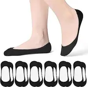 [RYI] No Show Socks Womens For Flats Non Slip, Loafer Socks Womens Footies Socks With Grippers Invisible Ultra Low Cut Socks