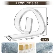 72Pcs Transparent Table Cloth Clamps Plastic Tablecloth Clips Table Cloth⇁
