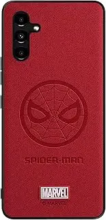 [IRON SPIDER] Case for Galaxy A13 5G & A04S, with Superhero Character Samsung A13 Leather Case (RED)