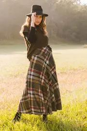 Chasing The Clouds Away Maxi Skirt--BOHO-1036