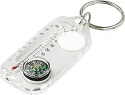 Pocket Survival Compass - Luminous Outdoor Keyring with Accurate Direction, Thermometer, and Lightweight Portability for Hiking Trips | Hiking Compass for Expedition Map Reading | Compass Ke