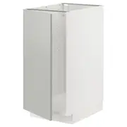METOD base cab f sink/waste sorting, white/Havstorp light grey, 40x60x80 cm