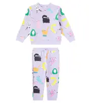 [Stella McCartney Kids] Stella McCartney Kids Printed cotton sweatshirt and -pants Y 4 purple