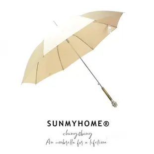 SUNMYHOME®玳瑁色銀獅子雨傘長柄超大商務男女潮流復古創意晴雨傘