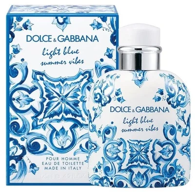 Dolce & Gabbana LIGHT BLUE SUMMER VIBES Eau De Toilette For Men 125ml NEW BOXED