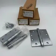 PBB Hinges 4.5 X 4.5 Satin Chrome. BB81 Lot of 12 NEW Free shipping!!!
