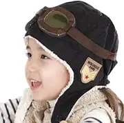 Happy Will Pilot Aviator Fleece Warm Hat Cap