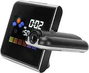 ANKROYU Indoor Projection LED Clock Thermometer, Digital Projector Clock Ceiling， Hygrometer Weather Forecast Snooze Perpetual Calendar(Black)