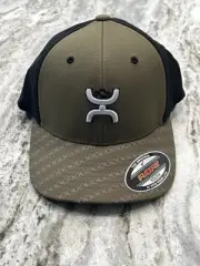 Hooey Hat Cap Multicolor Embroidered Logo Flexfit Polyester Youth OS 3M Green