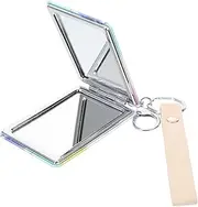 Healeved Hand Mirror Portable Makeup Table Mirror Foldable Design for Travel and Daily Use