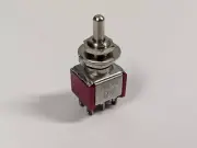 MINIATURE DPDT PUSH BUTTON SWITCH (ON-ON)