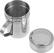 Flour Shaker Duster with Handle Stainless Steel Powder Duster for Sugar Seasonings and Salt Portable Kitchen Tool for Baking and Cooking