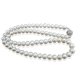 【小樂珠寶】漂亮頂級6-6.5mm天然珍珠項鍊＊白色