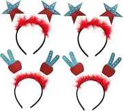 [OSOLADY] Star Headband for Independence Day Pcs Festival Props Stylish Hair Hoop Comfortable for Long Hours