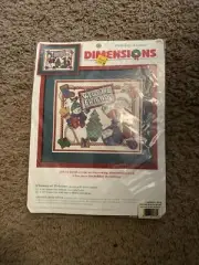 Dimensions Santa Snowman #8502 “Whimsical Welcome” Cross Stitch Kit NEW/Unopened