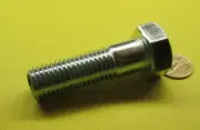 Bolt Metric, PT, GR 10.9 Zinc M24 x 3.0 x 80 mm Length, 3 Pcs