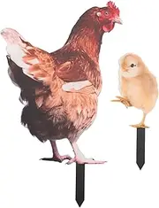 Acrylic Simulated Chicken Garden Stake Exquisite Design Look Home Yard Decor