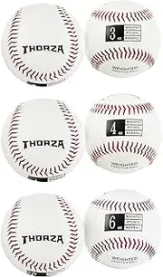 Thorza Weighted Baseballs for Throwing - Training Balls to Help Increase Pitch Velocity