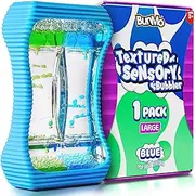 BUNMO Kids Stocking Stuffers - Liquid Motion Bubbler with Sensory Texture - Stocking Stuffers for Kids - Bubble Timer - Liquid Motion Sensory Toys for Calming & Sensory Exploration - Large Blue