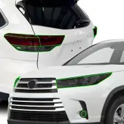 Fits Toyota Highlander 2016-2019 Head Tail Light Precut Smoked PPF Tint Film (for: Toyota)