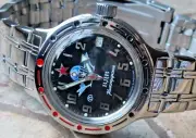 Vostok Amphibian Diver Mechanical Automatic Winding Wrist Watch 420288