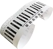 GOOHOCHY Piano Keyboard Sticker Decal for Beginners Piano Learning Guide with Note Recognition for Electronic Keyboards Easy to Apply Remove Durable Safe Material