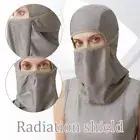Electromagnetic Silver Radiation Protection Fiber Head Hood EMF Shielding