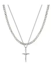[Saar] Aaron Necklace Set 53cm and 54cm in Silver
