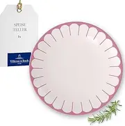 Villeroy & Boch - Fleur Cassis Dinner Plate, Pink, Dishwasher Safe, Microwave Safe, Porcelain Plate for Main Dishes, Large Plate, Crockery Ceramic, Stackable, Dinner Plate, Premium Porcelain